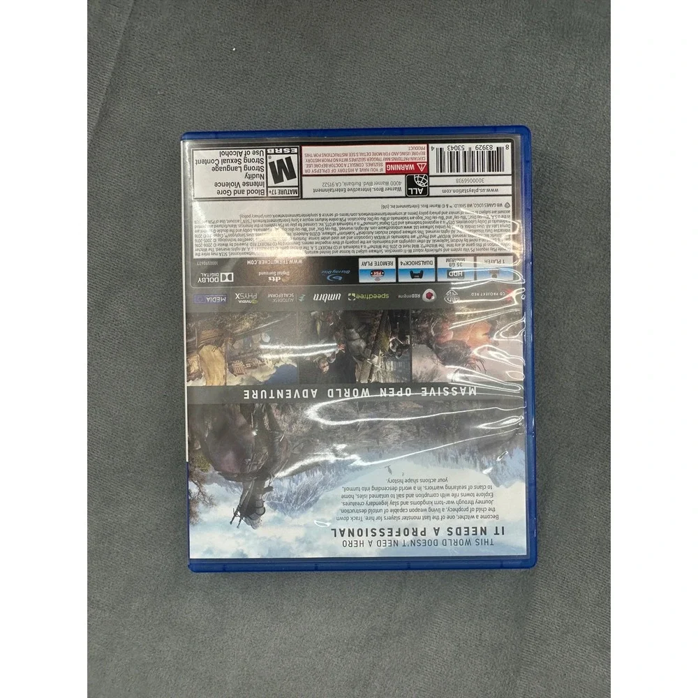 The Witcher 3 Wild Hunt PS4 PlayStation 4 Game Map Stickers CIB